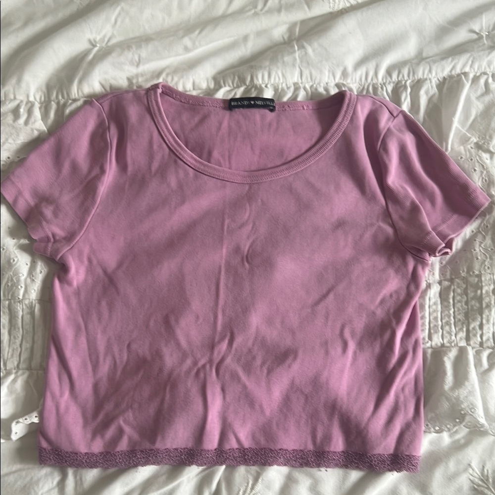 Brandy Melville Pink Crop Top